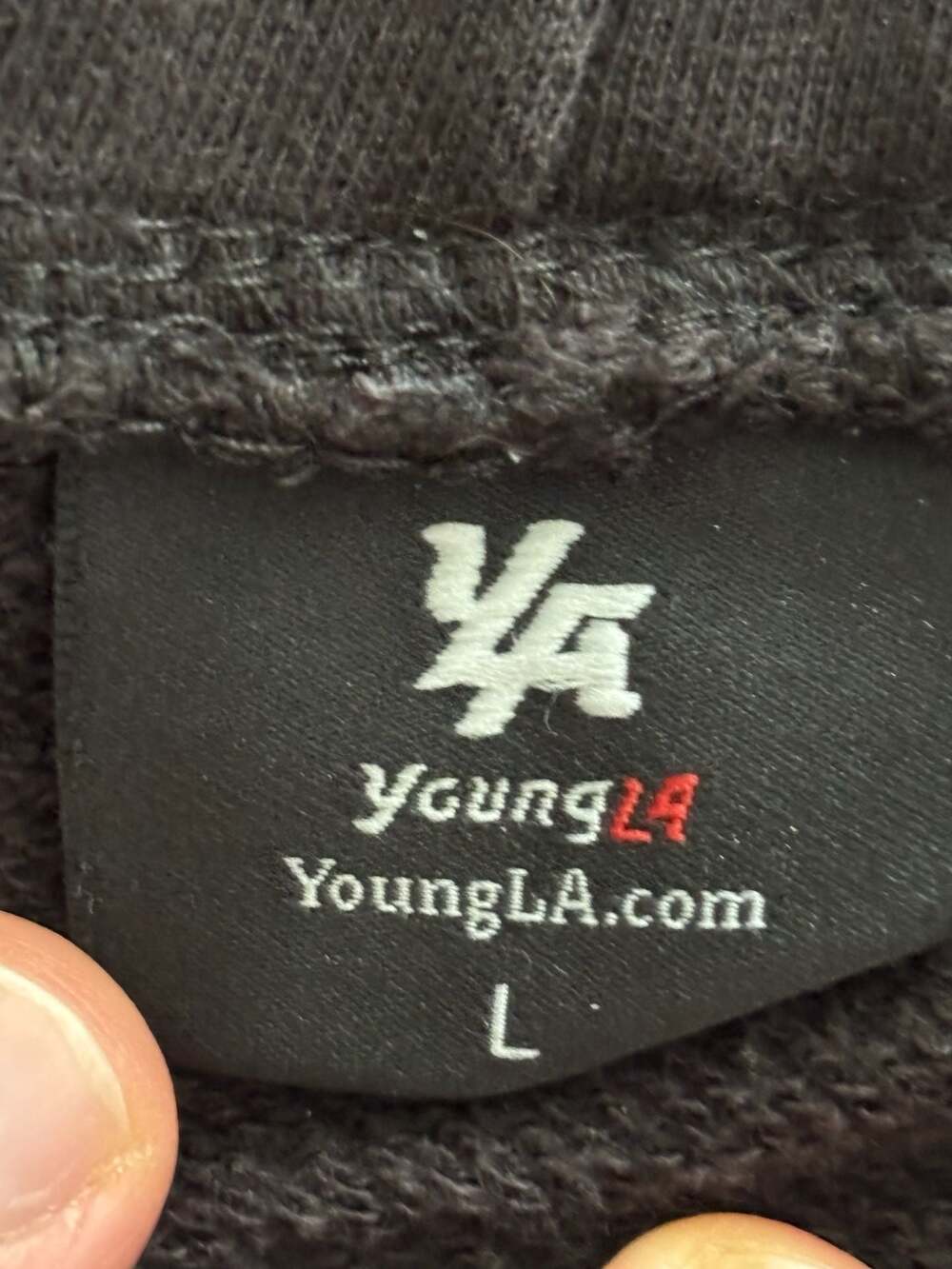 YoungLA Men's Athletic Jogger Sweatpants with Zipper Pockets - Picture 3 of 4